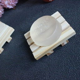 天然環保衛浴禮品 本色木質四條杠卡通皂盒與紡織品上光皂的完美搭配